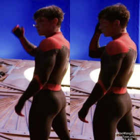 荷兰弟正在拍摄 蜘蛛